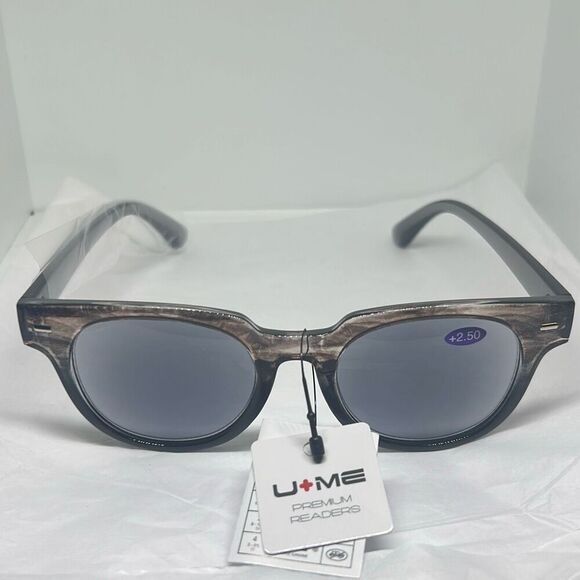 U+ME Unisex Sun Reader Glasses +2.50 with UV Protection – Premium Readers - Picture 3 of 3